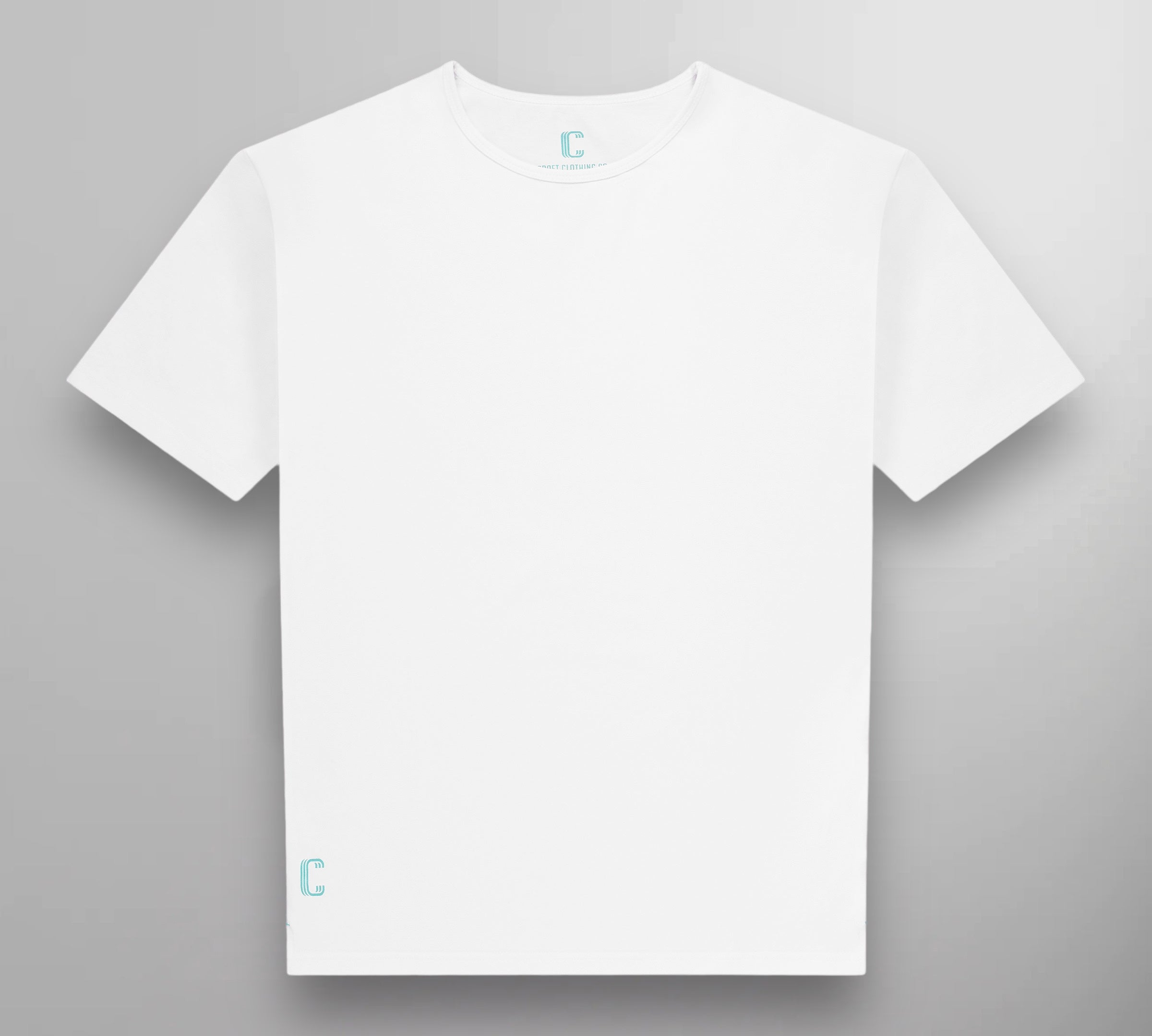 White Crew - Teal Logo